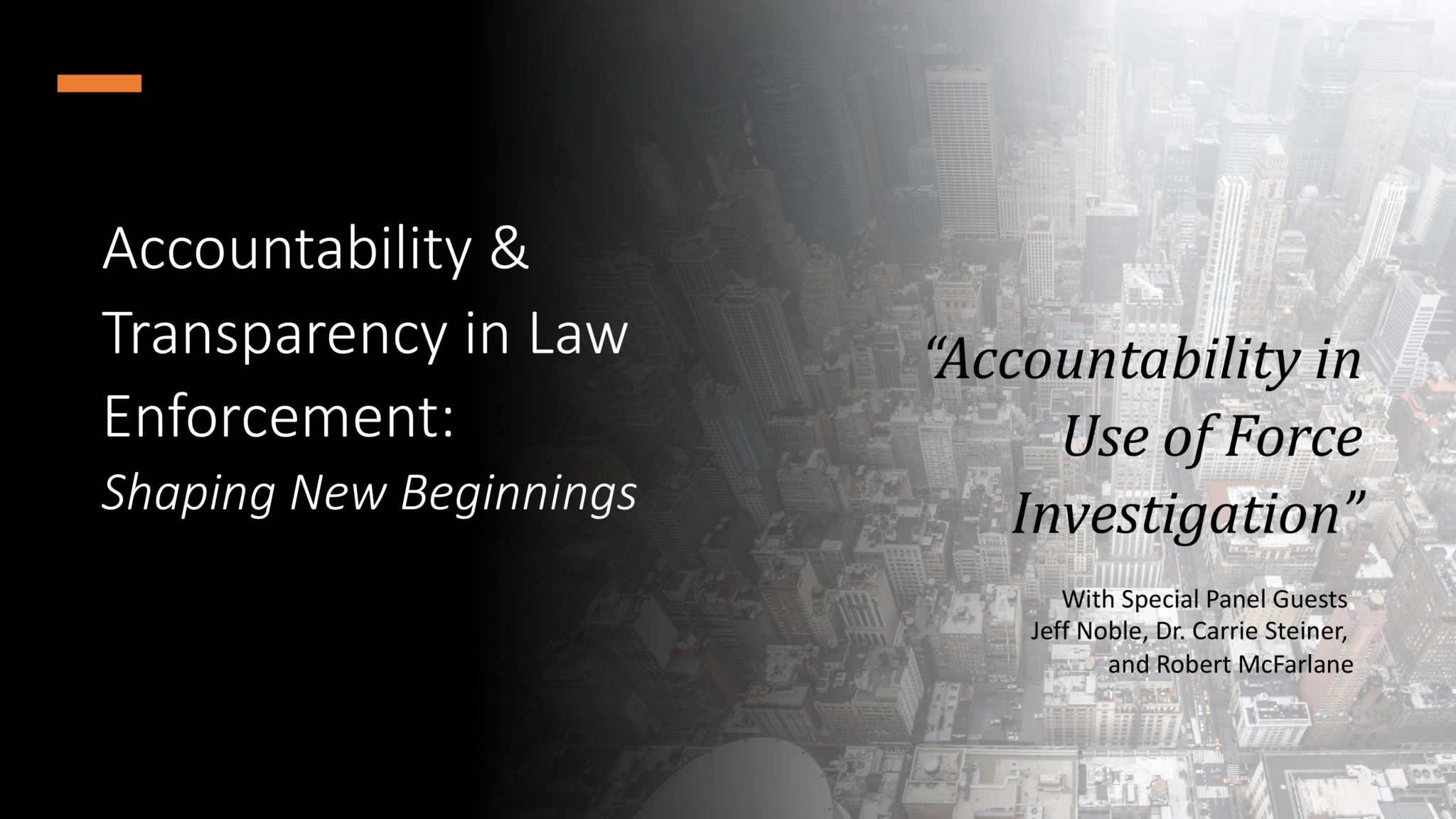 Accountability & Transparency in Law Enforcement Shaping New(01)